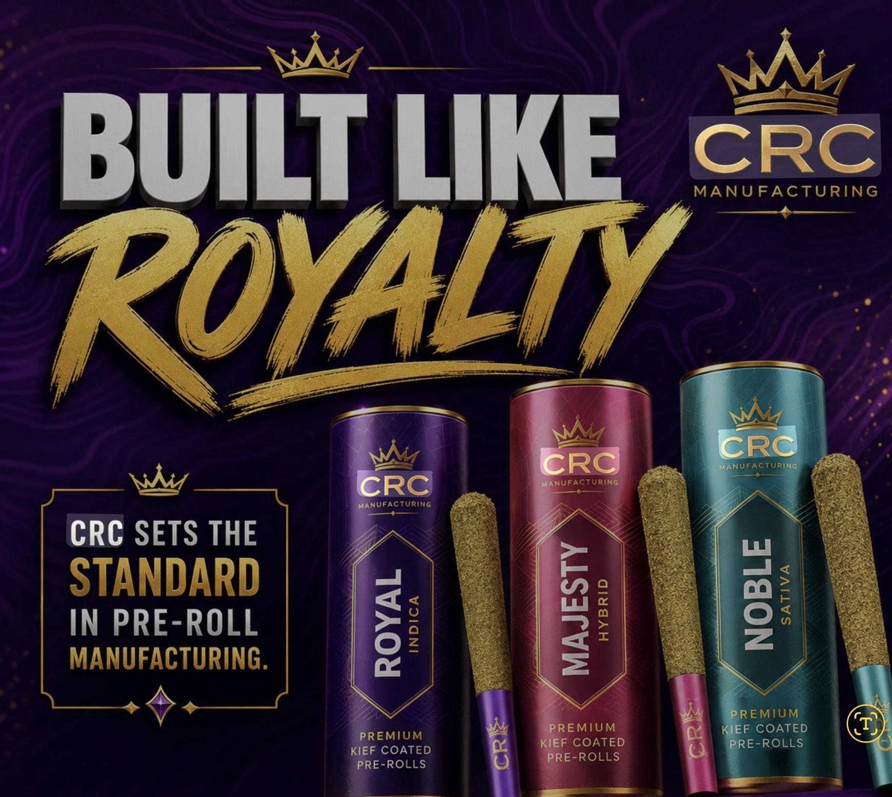 Built Like Royalty graphic for CRC Manufacturing white label programs
